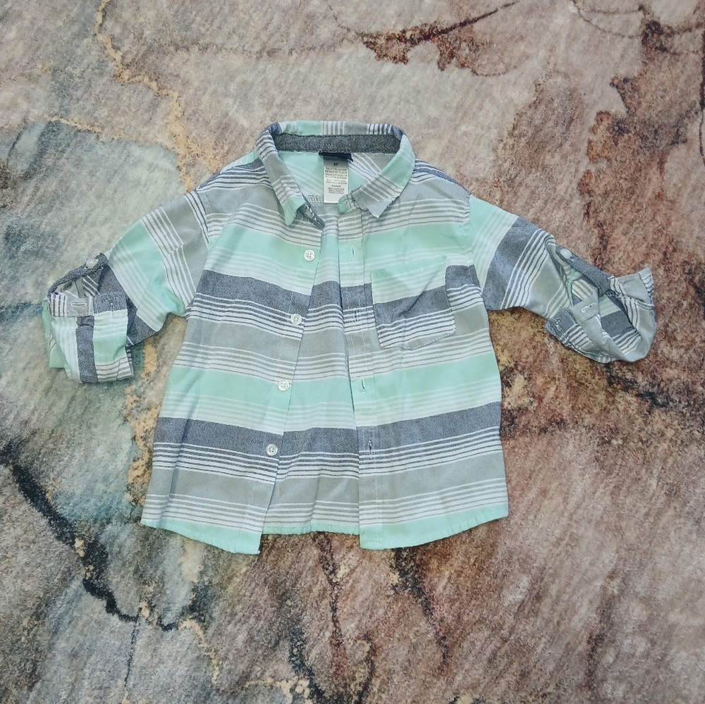 Little Rebels Striped Button Down